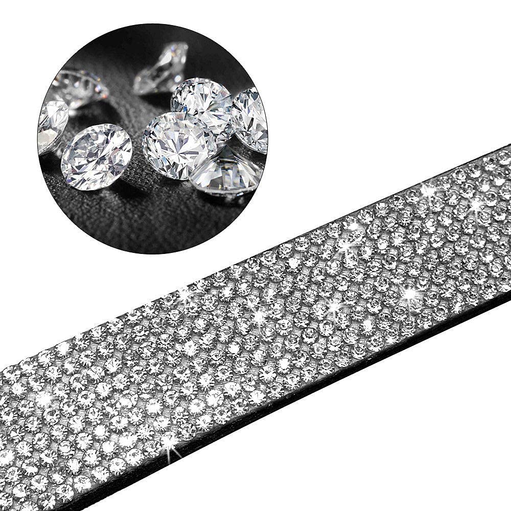 Hebilla Haoyueer con cristal diamante, diseño duradero y premium