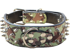 Collar haoyueer con puntas camuflaje para estilo y seguridad.
