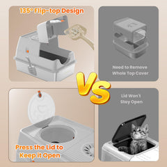 HAPAW caja extragrande de 35L para varios gatos o gatos grandes.