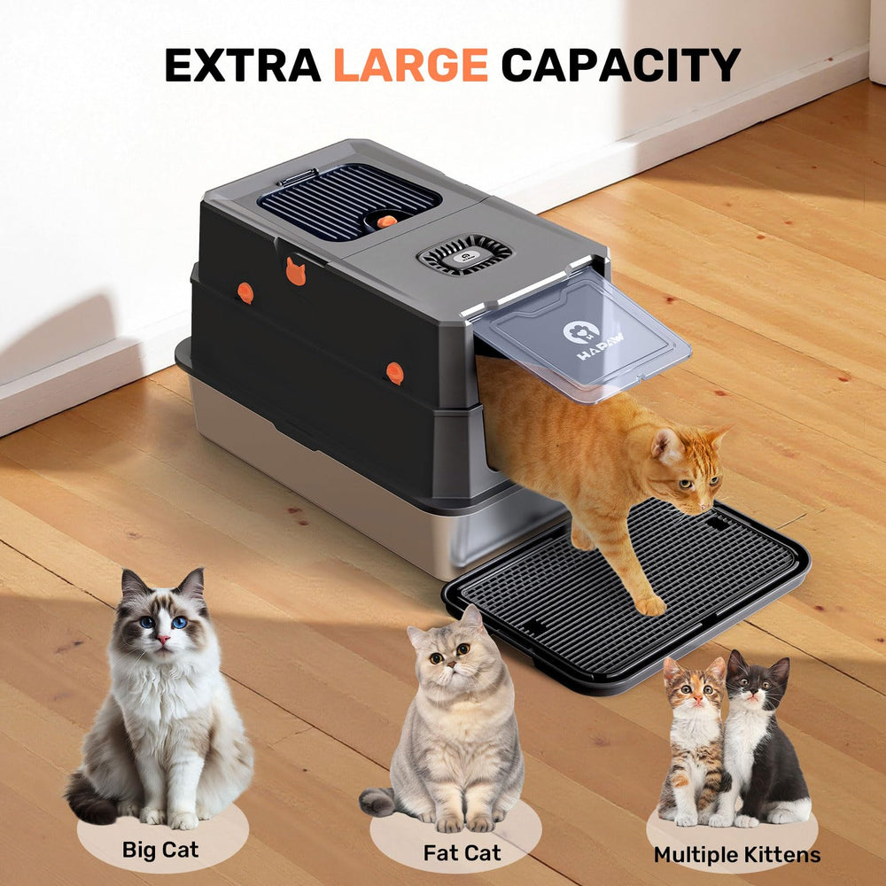 HAPAW caja de arena acero inoxidable, superficie limpia y duradera