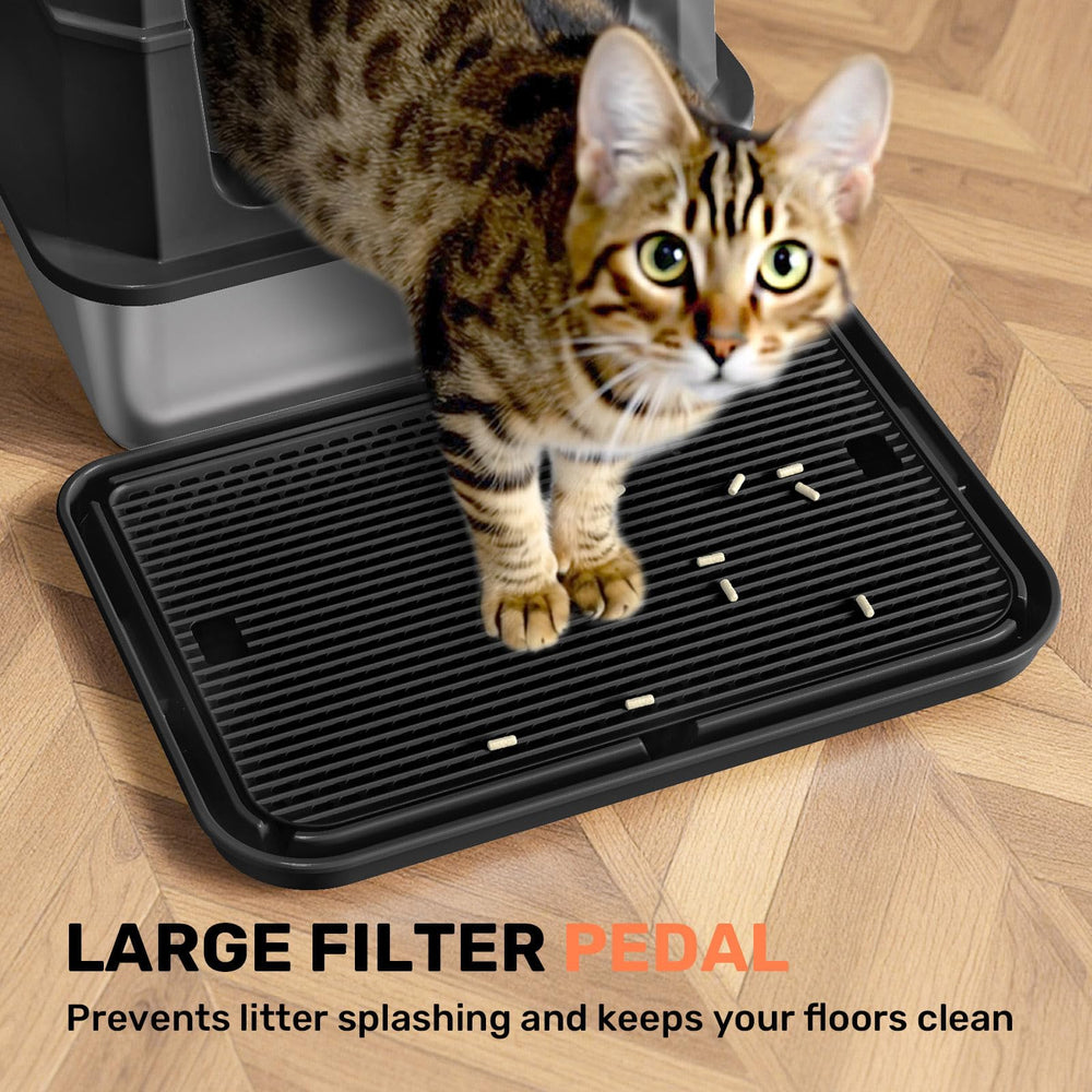 HAPAW caja de arena acero incluye pala y pedal, kit práctico