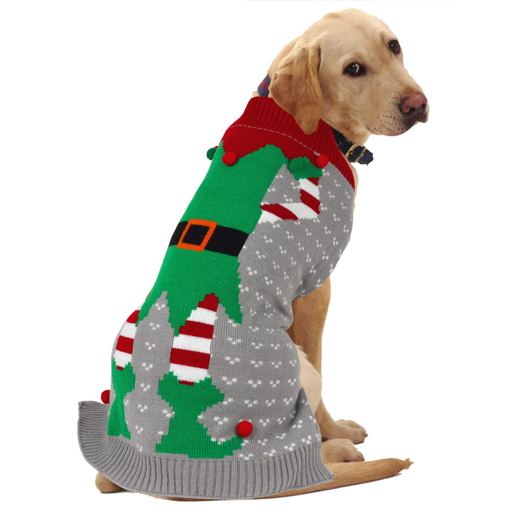 HAPEE sudadera navideña para perro grande con payaso de Navidad, look festivo