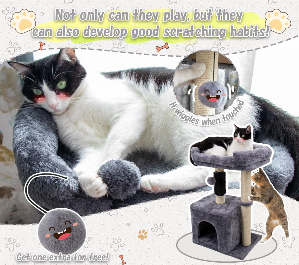 Hapineko arbol gatos fundas removibles lavables para limpieza