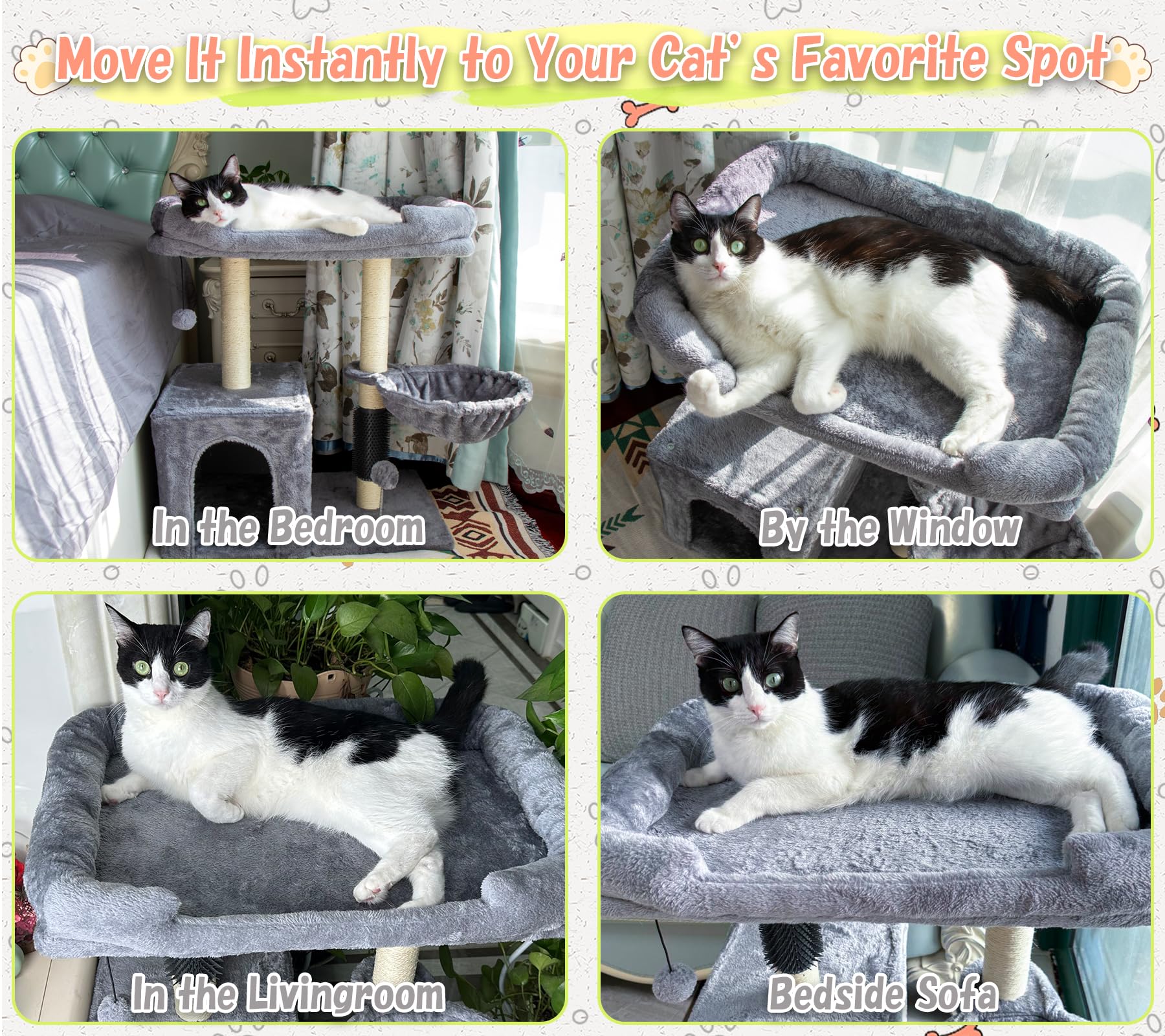 Hapineko funda-removible-gato, funda lavable para mantener higiene en casa.