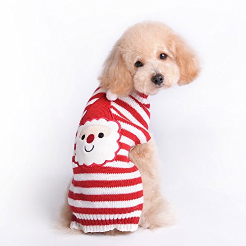Estampado Santa en suéter HAPEE, perfecto para fotos de temporada.