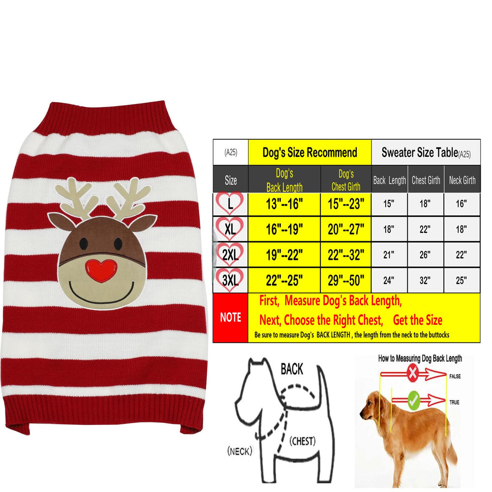 HAPPEE sudadera navideña para perros grandes, ideal para sesiones de fotos festivas