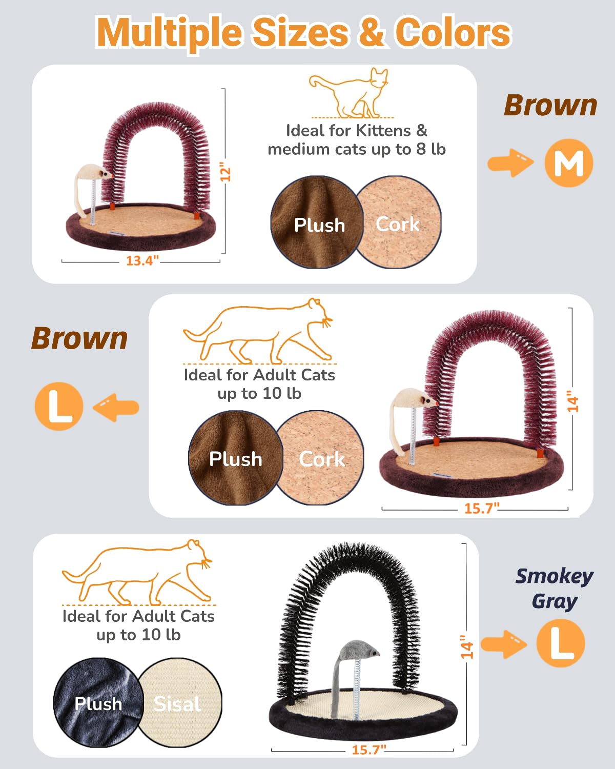 Base rascar madera estable Happi N Pets para uso prolongado en casa.