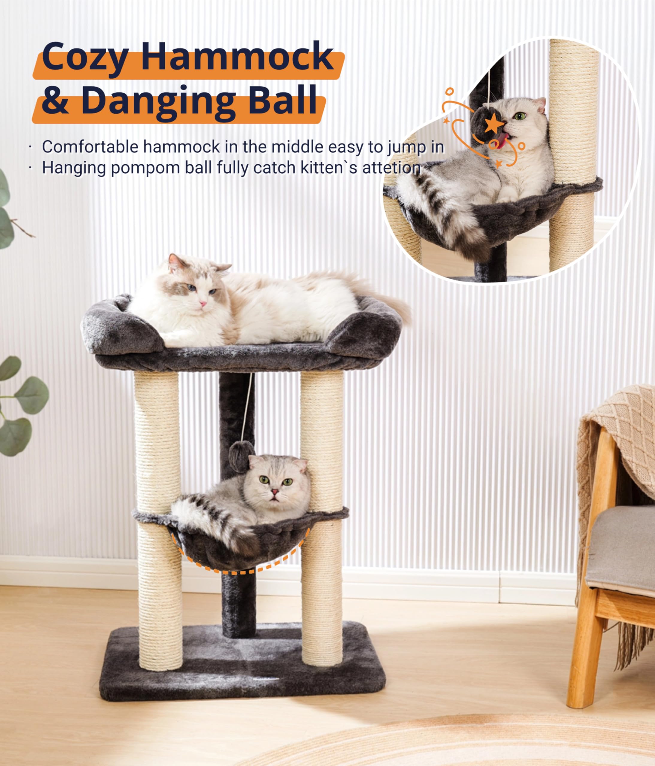 Happi N Pets centro de entretenimiento para gatos, invita a explorar y jugar
