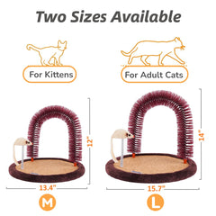Happi N Pets cepillo arco de acicalamiento gato: facilita el cuidado del pelaje.