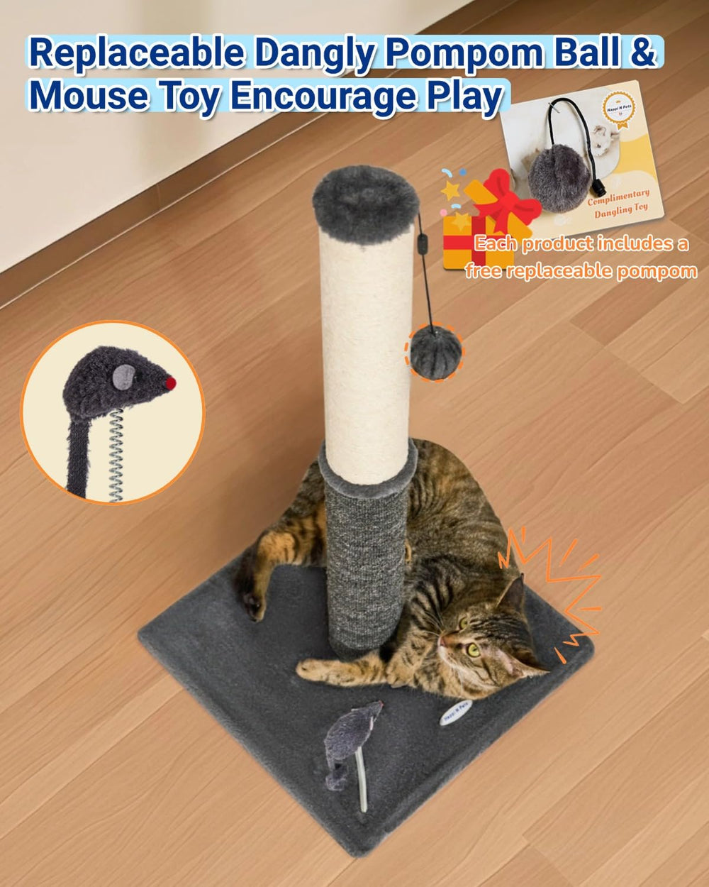 Happi N Pets diseño moderno y duradero con sisal natural