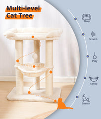 Hamaca Happi N Pets para gatos, descanso envolvente y seguro.
