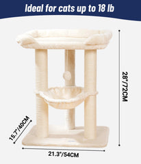 Poste de rasguño Happi N Pets con sisal resistente para garras sanas.