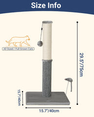 Texturas dobles: sisal y alfombra para gatos exigentes.