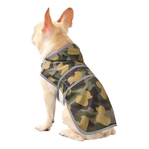 HAPPIERE capucha reflectante en impermeable, ideal para caminatas nocturnas.
