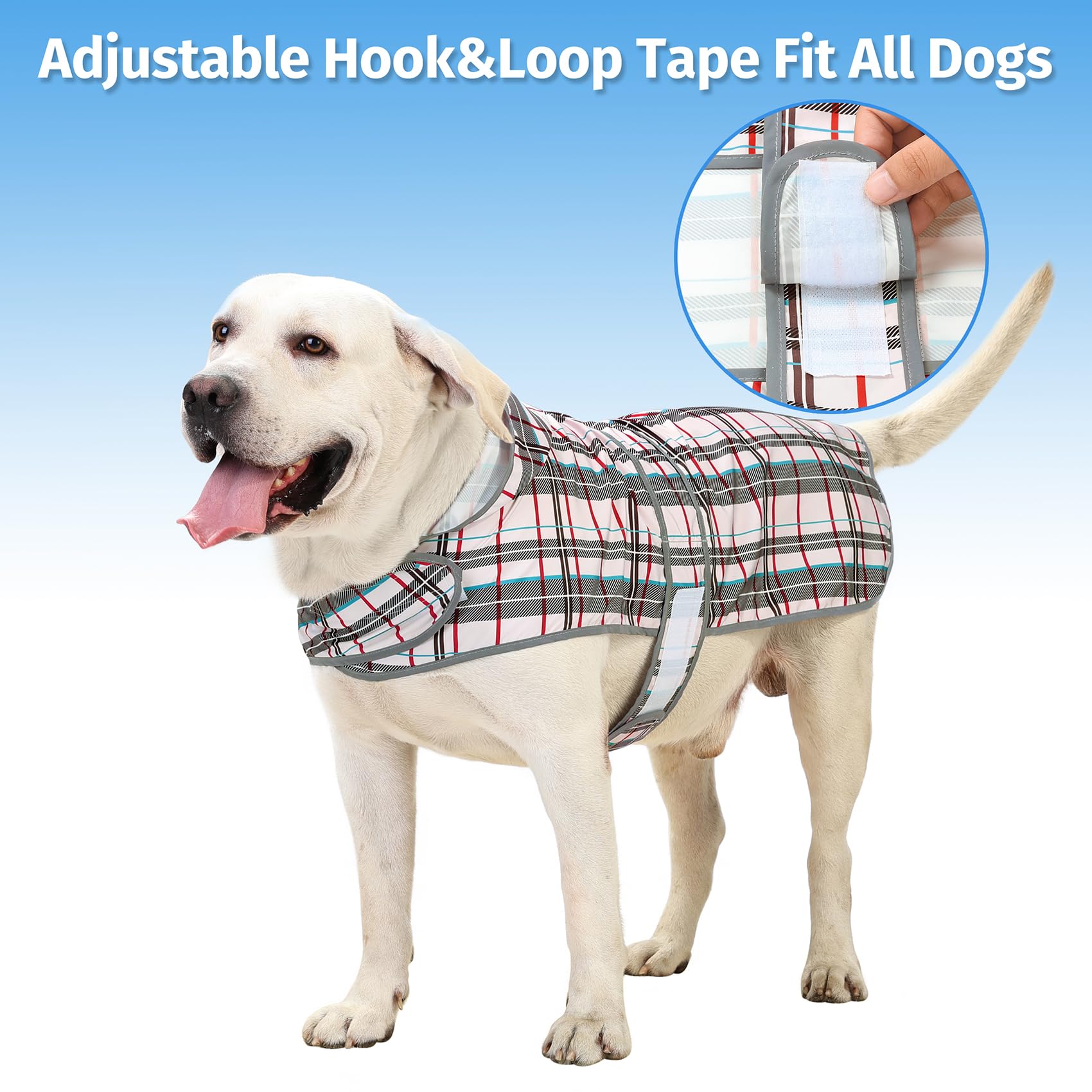 HAPPIERE impermeable para perro en poliéster, mantiene al animal seco en lluvia.
