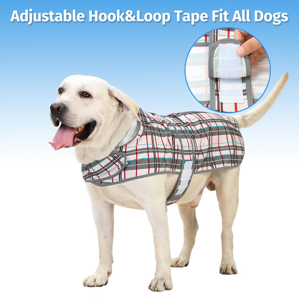 HAPPIERE impermeable para perro en poliéster, mantiene al animal seco en lluvia.