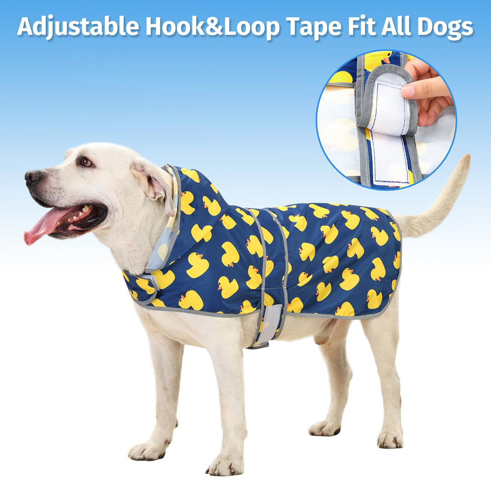 HAPPIERE tejido-impermeable mantiene al perro seco.