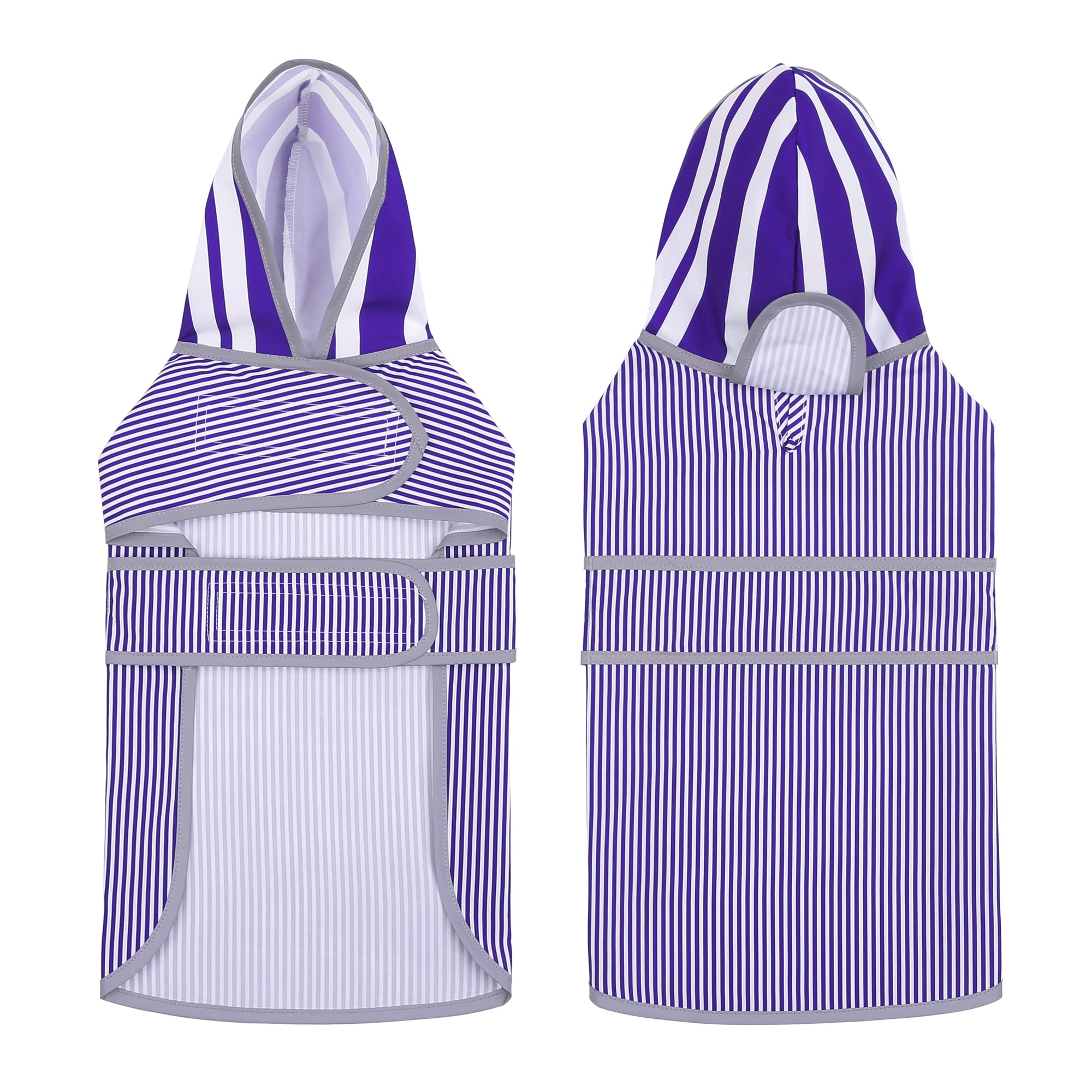 HAPPIERE poncho de lluvia para perros con capucha ajustable para paseos diarios