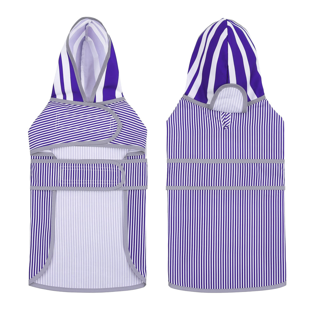 HAPPIERE poncho de lluvia para perros con capucha ajustable para paseos diarios