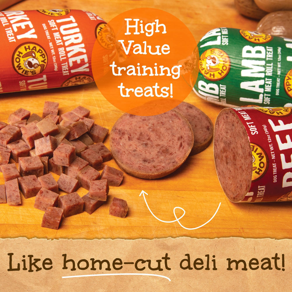 Happy Howie's Soft Meat Roll, textura suave para premiar o mezclar con comida.