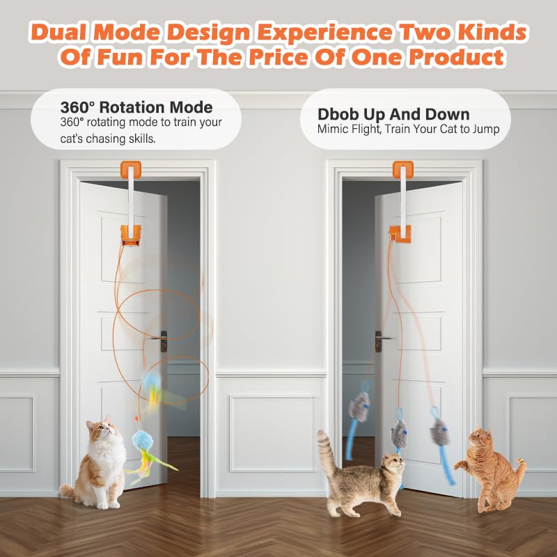 HAPPYCODE Juguete colgante con cuerda para puertas que promueve saltos.