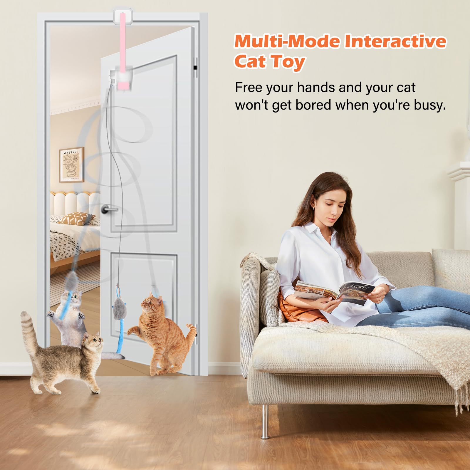 Accesorios incluidos en HAPPYCODE: juguetes, cuerdas y campana para variación