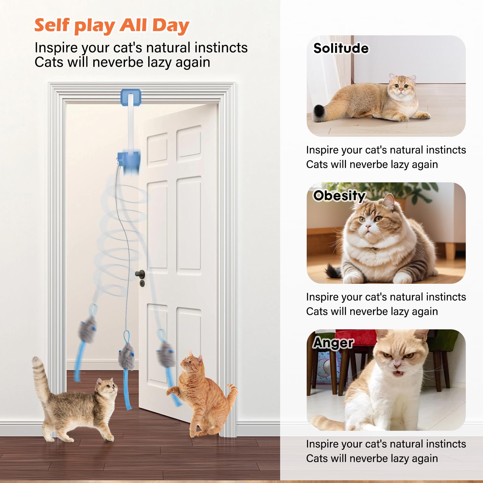 Materiales seguros HAPPYCODE, juego confiable para gatos