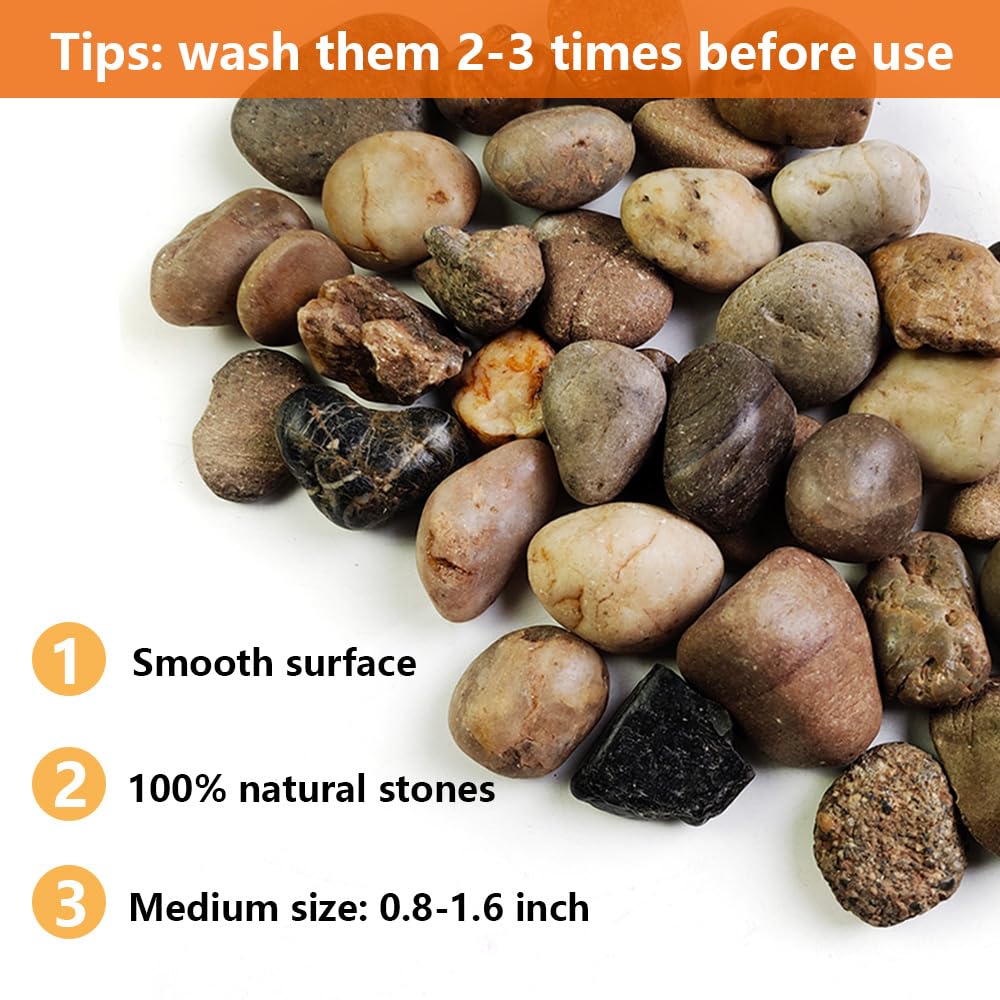 Piedras HappyFiller para estanque o acuario, fondo natural y limpio