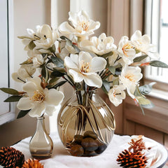 Uso interior: jarrones y arreglos florales con HappyFiller.