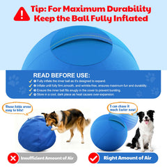 Happypaw bola de pastoreo con doble capa, mayor resistencia