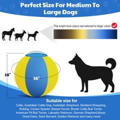 Happypaw bola-perro-cubierta-doble-costura: diseño duradero para entrenamientos intensos.