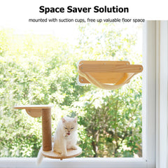 HAPYKITYS escalera gatos ventana: permite juego y exploración vertical.