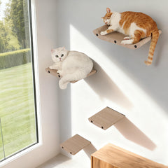 HAPYKITYS estantes para gato en pared rascador: invita a rascar y trepar sin dañar el mobiliario.