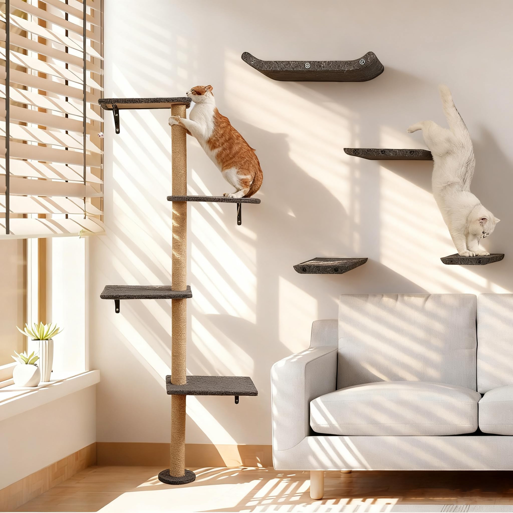 Instalación fácil con fieltro PET reciclado, sistema HAPYKITYS para personalizar.