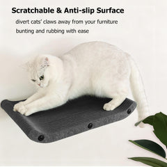 Rascador de pared HAPYKITYS gris para gatos, área de afilar sin dañar muebles.