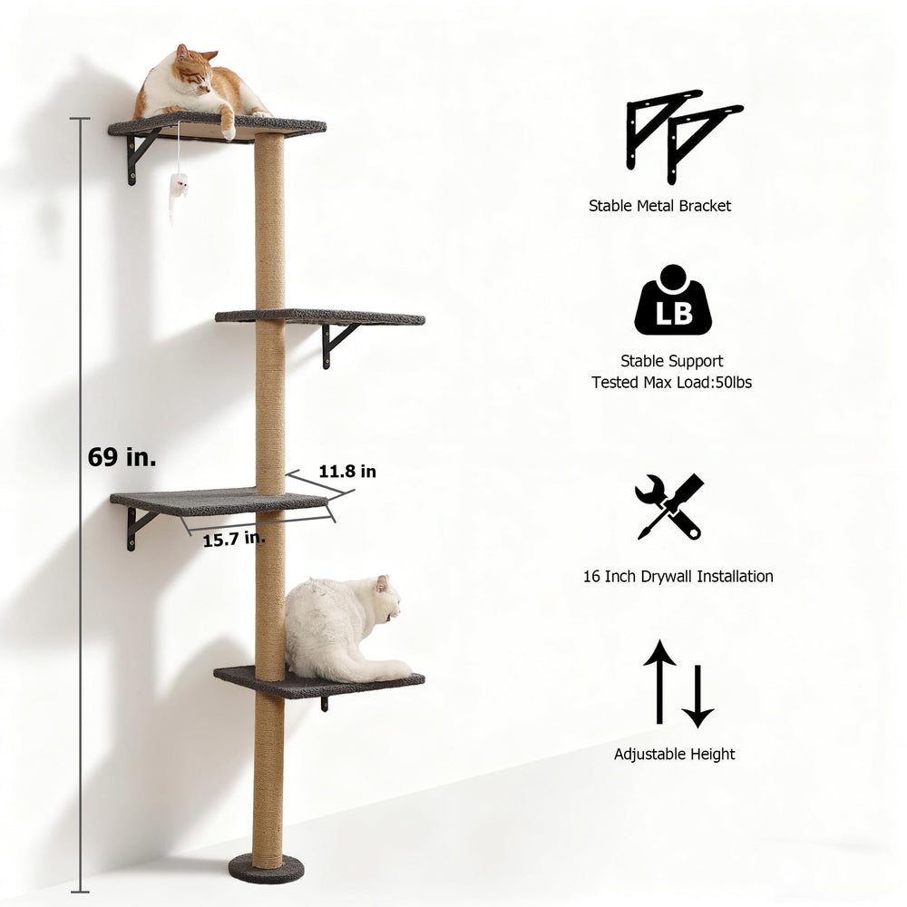 HAPYKITYS soporte-pared-metálico garantiza estabilidad durante el juego.
