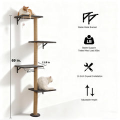 HAPYKITYS soporte-pared-metálico garantiza estabilidad durante el juego.
