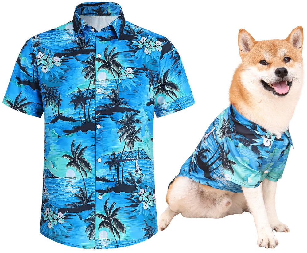 Harbyel: camiseta para perro hawaiana con colores llamativos para paseos.