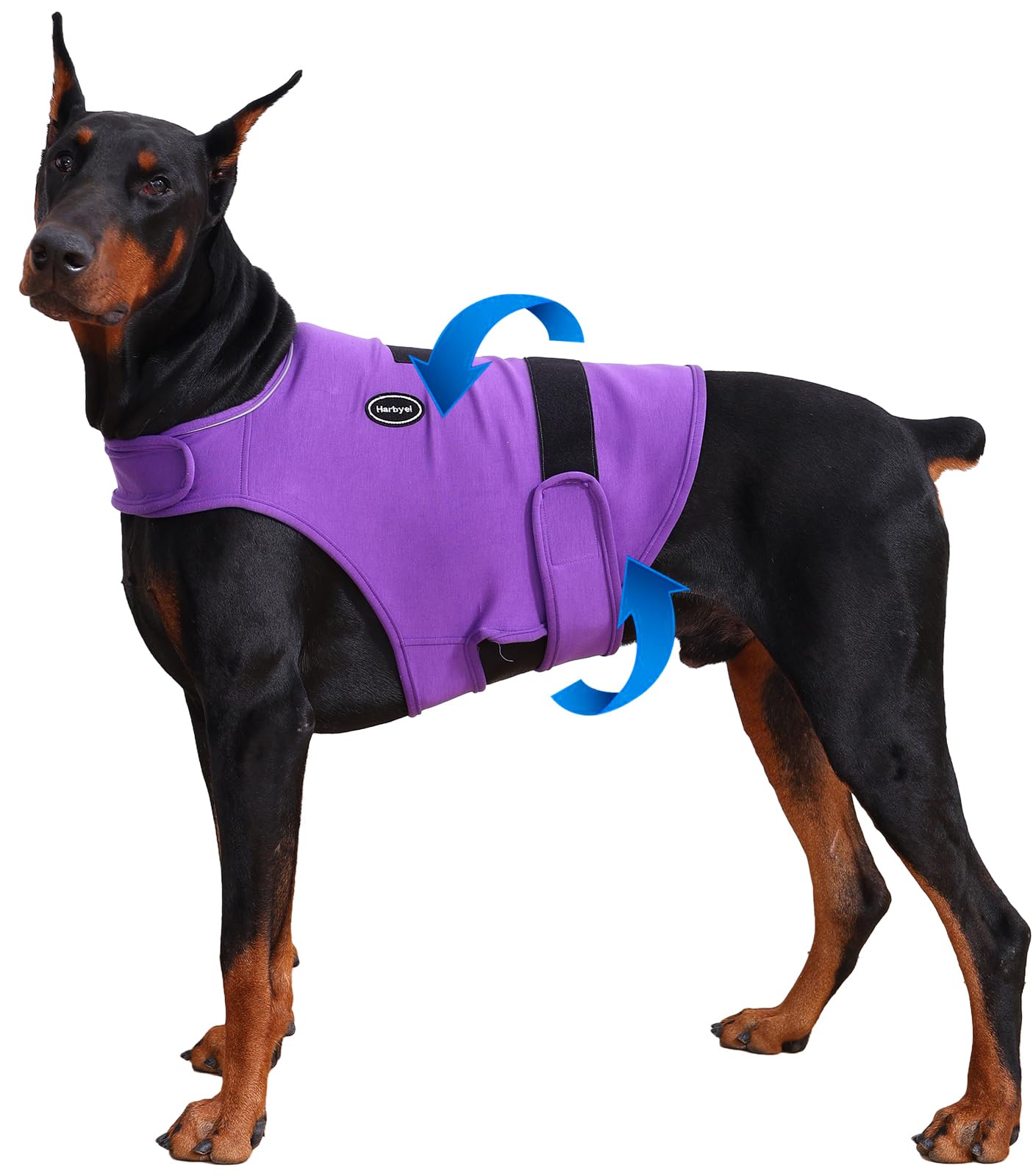 Harbyel chaleco ansiedad perro, ajuste suave para mayor comodidad diaria.
