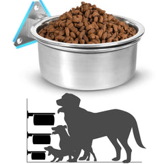 Harhana tazón elevado colgante para perros grandes, comer cómodo sin encorvar el cuello.