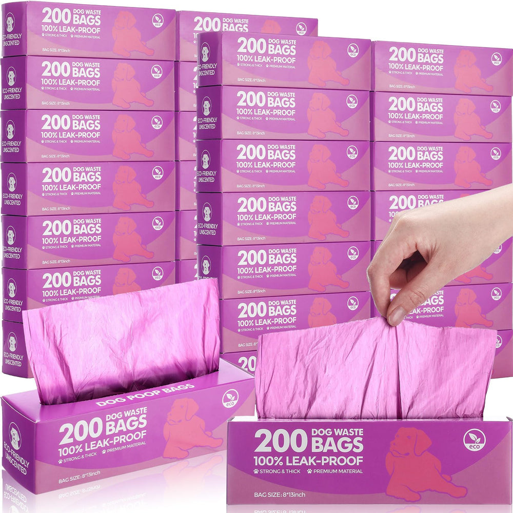 Harloon bolsas para heces de perro, 6000 unidades, ideales para paseos diarios.