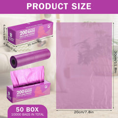 Rollos Harloon de bolsas 12x8 pulgadas para perros de todos los tamaños.