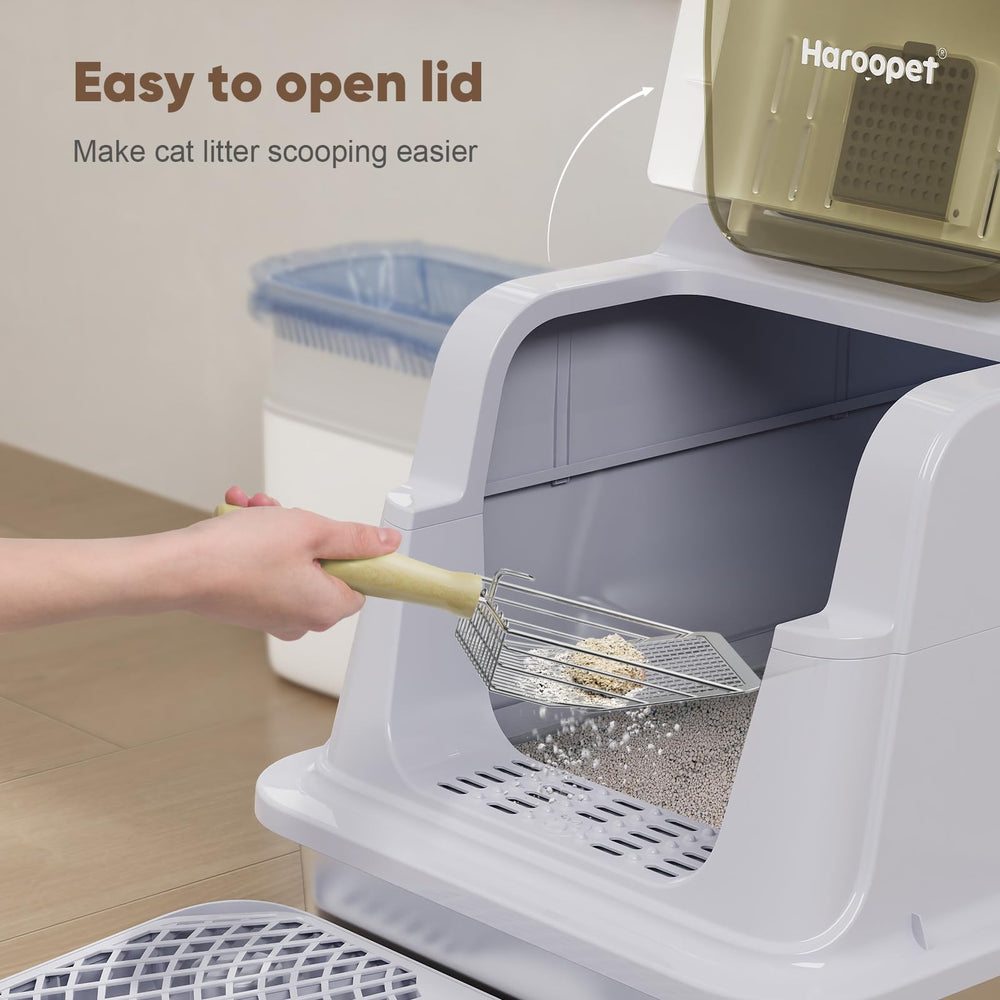 Haroopet bandeja-raspador incluido facilita retirar grumos.