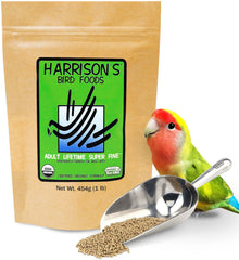 Harrison's Bird Foods vida adulta, bolsa para aves pequeñas, promueve una dieta estable.
