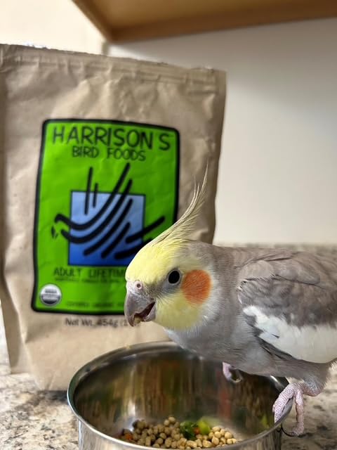 Etiqueta Harrison's con certificación orgánica, calidad y pureza para aves