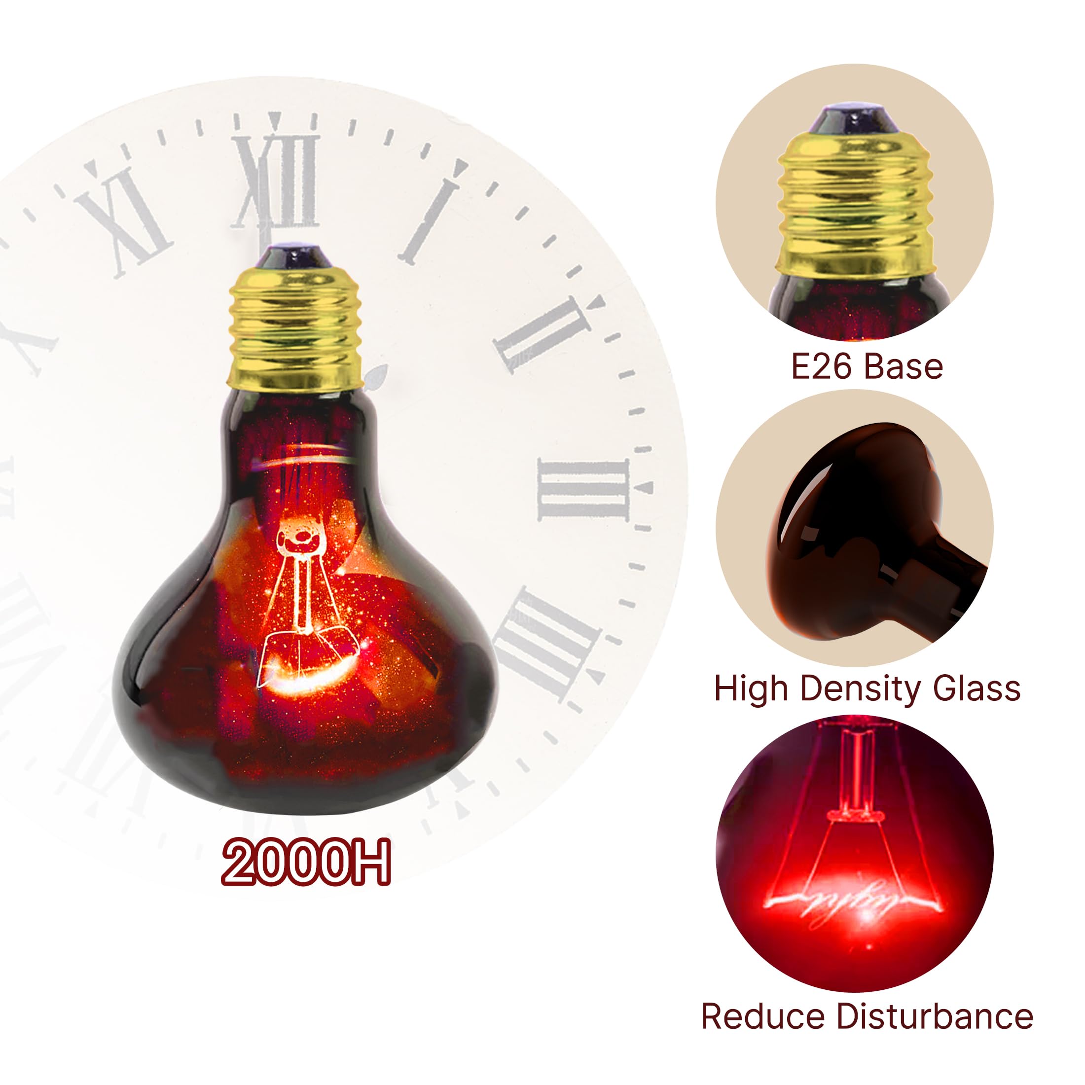 HARTOMPET 100W emite radiación infrarroja para mantener temperatura estable.