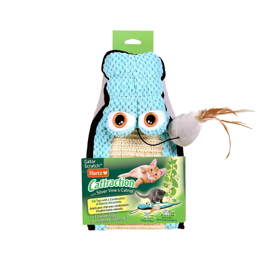 Hartz Cattraction rascador caimán de sisal para afilar uñas y fomentar juego activo
