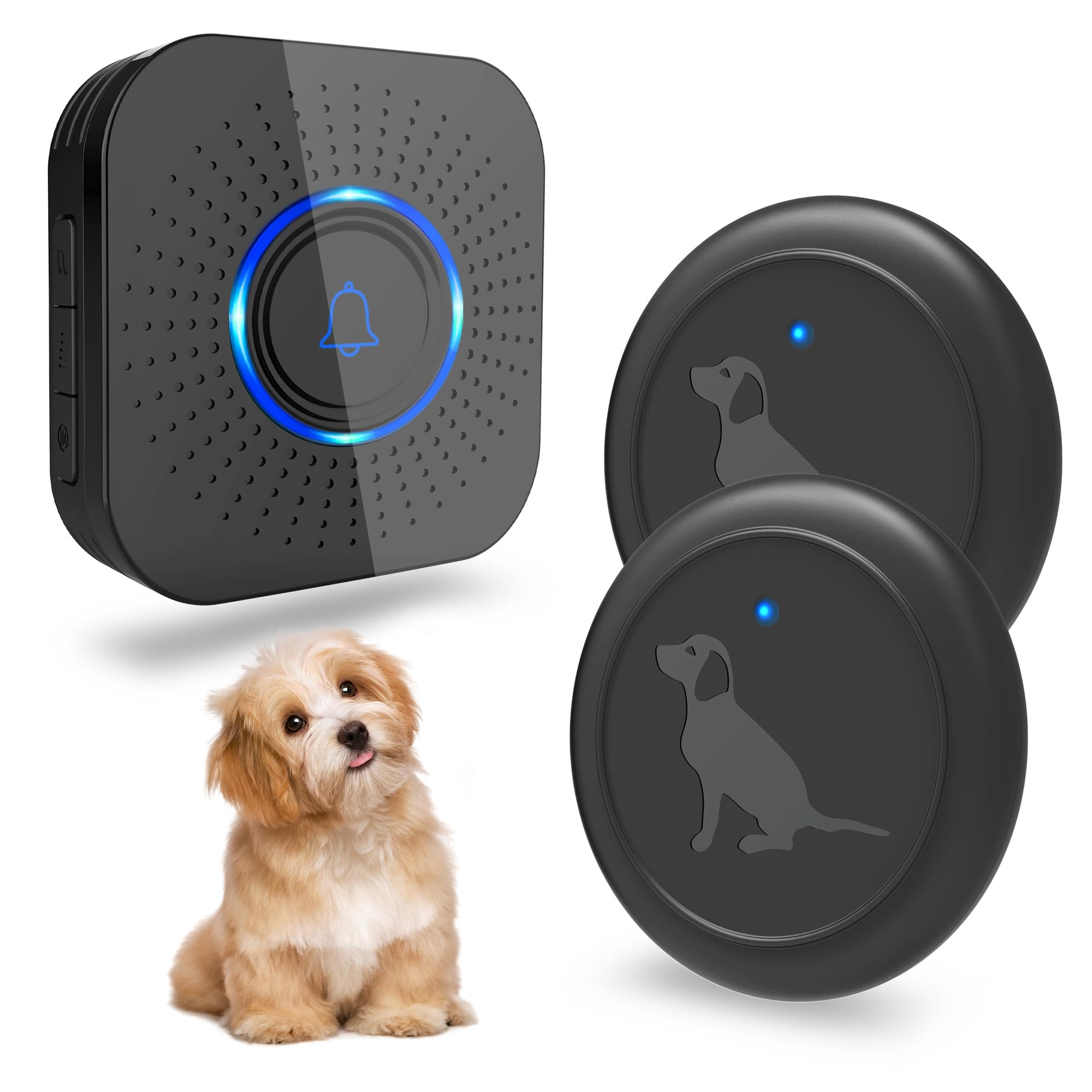 Hathever: botón táctil para puerta de perro, fácil de activar.