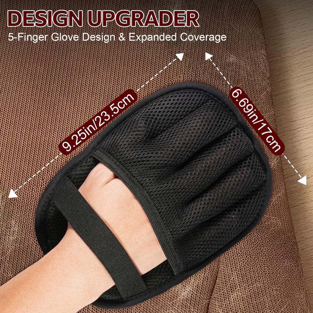 HattyRoom guantes ergonómicos, limpieza amplia y rápida en telas y superficies.