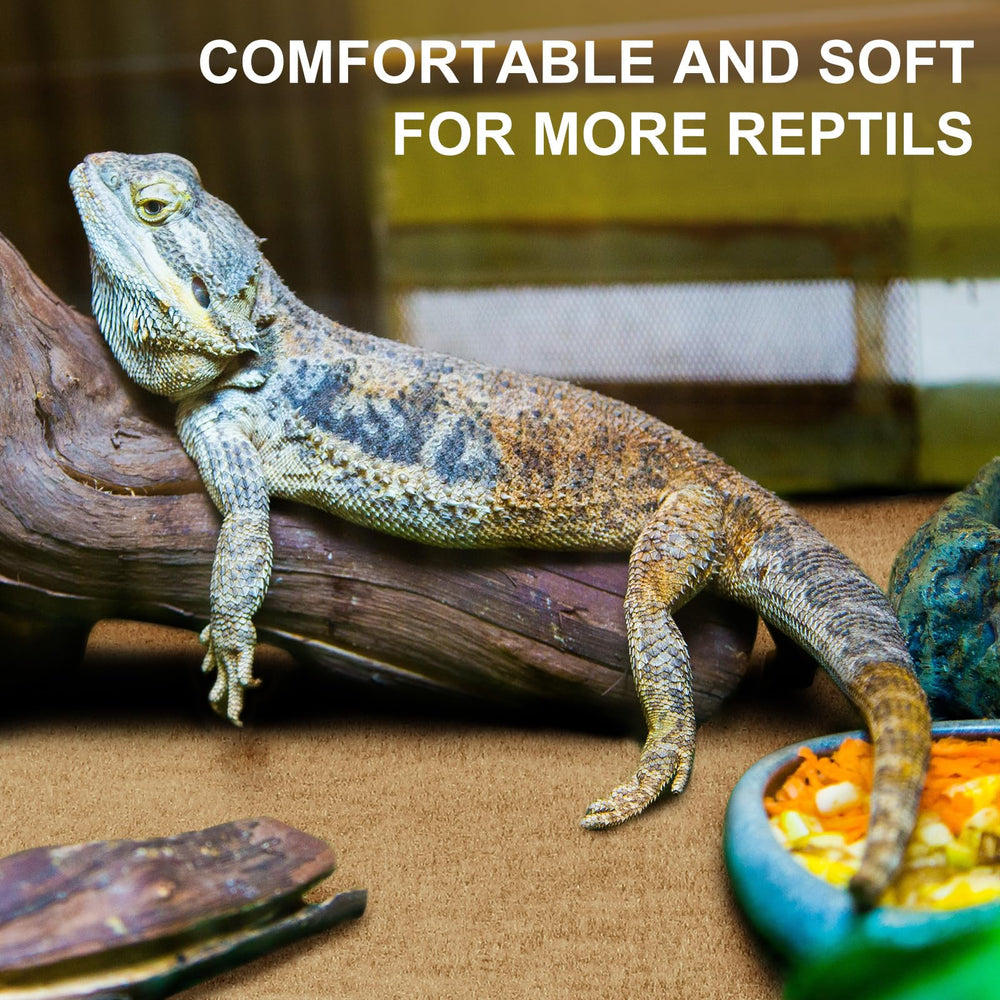 Alfombra Haull para reptiles, superficie suave y segura para caminar.